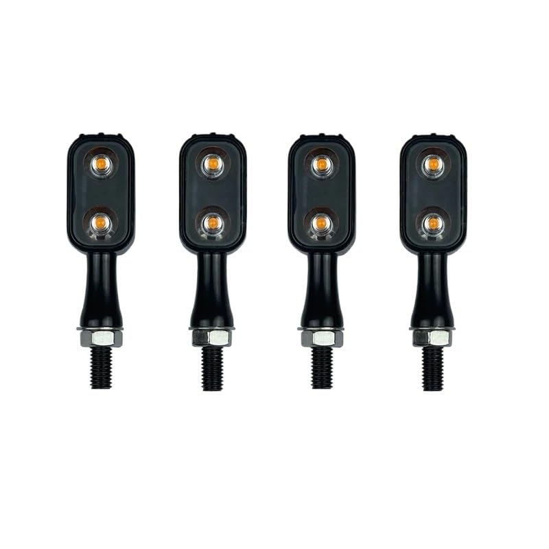 Clignotants universels moto à LED avec feu de stop arrière et direction