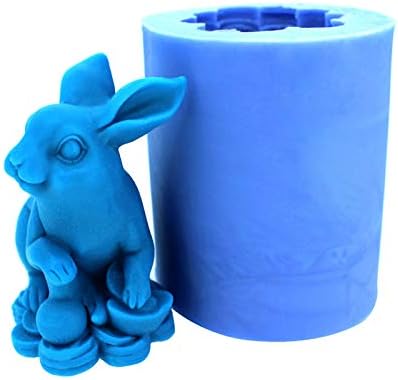 Silicone Candle Molds Soap Mold 3D Rabbit Handmade Wax Resin Moulds