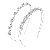 Fantastische Haar- Accessoires: diese Silber Strass Stirnband ist ein gutes Geschenk für Ihren Liebhaber, Freunde, Tochter, Mutter, Frau und Mitarbeiter