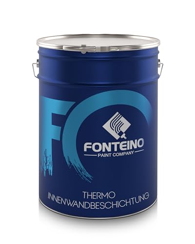 Fonteino Peinture murale thermique blanche pour intérieur – À base d’eau – 10 L