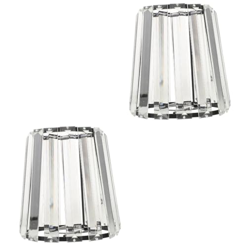 HOMSFOU Pendant Light Shade Glass Lampshade Replacement for Indoor Lighting Fixtures 5.91X5.12X7.09In Decorative Lamp Shade Suitable for Wall and Ceiling Lights