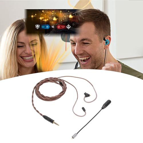 Câble MMCX avec microphone pour écouteurs SE215 SE535 tressé 3.5mm