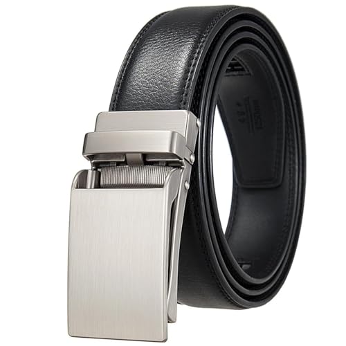3 Cm Width Formal Leather Automatic Buckle Belt For Men - Luxury & Durable Accessory