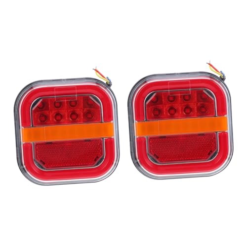 Feux LED pour remorque carré 12-24v étanches lot de 2