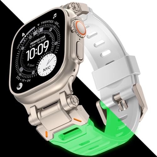 Image of KADES Rugged TPU Sport Band for Apple Watch Ultra 3 /2 /1 49mm, Metal Connectors for Apple Watch Series 11 /10 /SE3 46mm Series 9 /8 /SE2 /7 /6 /SE /5 /4 /3 /2 /1 45mm /44mm /42mm