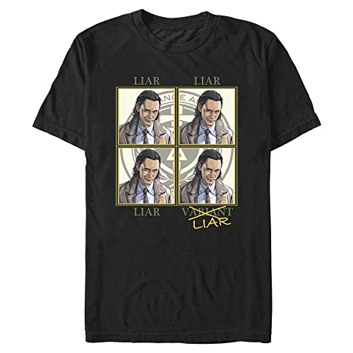 T-shirt Marvel Loki Variant en coton bio mixte noir pour fan de comics
