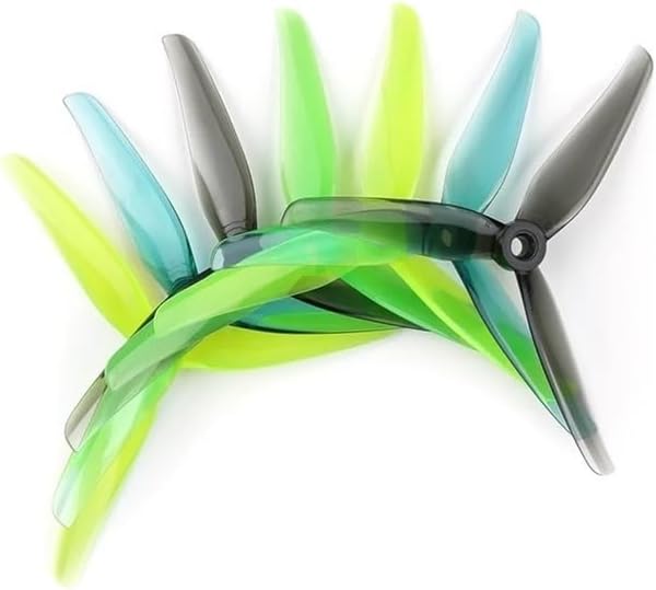 4pairs(4CW+4CCW) Fit for iFlight Nazgul F5/5140 5inch tri-Blade Propeller Compatible XING-E 2207 Motor,Used for FPV Racing Drone Part(4pairs F5 Gray)