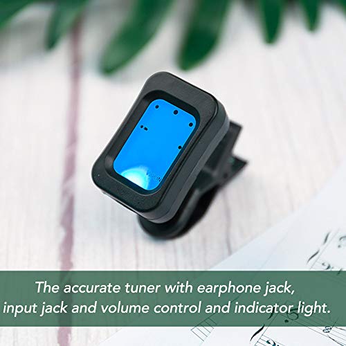 KKmoon Sintonizador de guitarra Metrônomo 3 em 1 para Guitarra Acústica Elétrica Baixo Ukulele Banjo