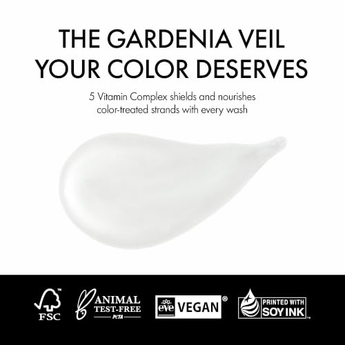 Image of ANILLO Collagen Shampoo for Color-Treated Hair, Gardenia Veil, 10.1 oz | Protein Complex, White Bloom, Shine Enhancing, Damage Repair, Vegan, Sulfate and Silicone Free, 300ml