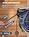 DEWENWILS Extension Cord Reel, 40FT Retractable Cord Reel, 12/3AWG SJTOW, Lighted Triple Tap Outlets, 15 Amp Circuit Breaker, Ceiling/Wall Mount, UL Listed