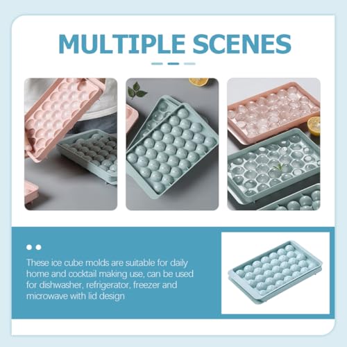 Molde para Esferas de Hielo Azul 3 Piezas con Tapa miniatura 5