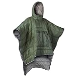 Tressify Wearable Sleeping Bag Poncho, Lightweight Armed Green Camping Sleeping Bag with Pocket