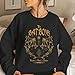 Bat Boys Sweatshirt for Women - Dragon Wings Women Sweatshirts - Night Court Sweatshirts for Men - Starlights Fantasy Bookworm Sweatshirt - Bookish Gifts for Book Lovers (Black-2XL)