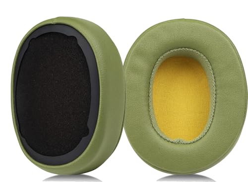 Replacement Ear Pads for Skullcandy Crusher Wireless/Evo/ANC Hesh 3/EVO/ANC, Headphones Earpad Cushions, Headset Ear Covers Also Fit Skullcandy Venue Wireless Headphones Accessories Repair Part-Green