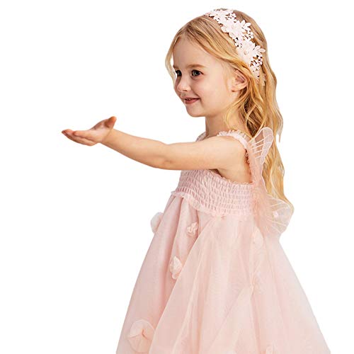 Toddler Baby Girl Kid Princess Butterfly Wings Fairy Dresses Floral Sling Tulle Tutu Dress Wedding Birthday Party Clothes2