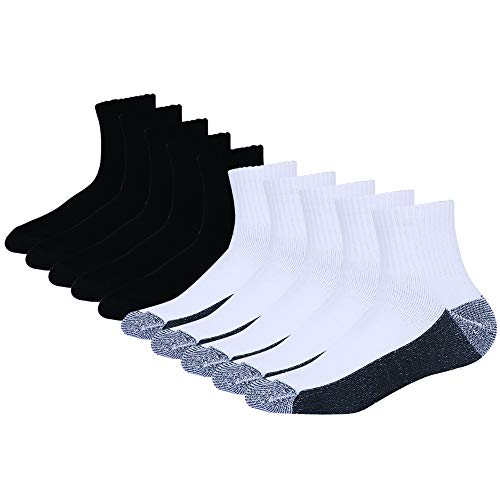 Image of EnerWear 10P Pack Unisex Cotton Moisture Wicking Cushion Ankle Socks
