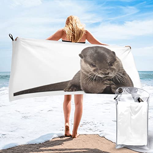 Serviette de plage en microfibre drap de bain compact 80 x 160 cm
