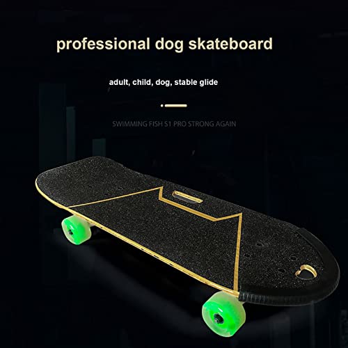 KJLYLPP Pet Skateboard with Surf Stand