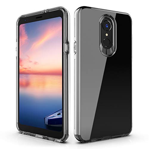 Nicelycase LG Stylo 4/LG Stylo 4 Plus/LG Q Stylus Case, Hybrid Shockproof Drop Protective Impact Rugged Heavy Duty Dual Layer Armor Phone Case Compatible LG Stylo 4 Clear