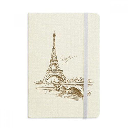 Carnet A5 La Tour Eiffel en tissu souple, le cadeau souvenir idéal aux couleurs de Paris