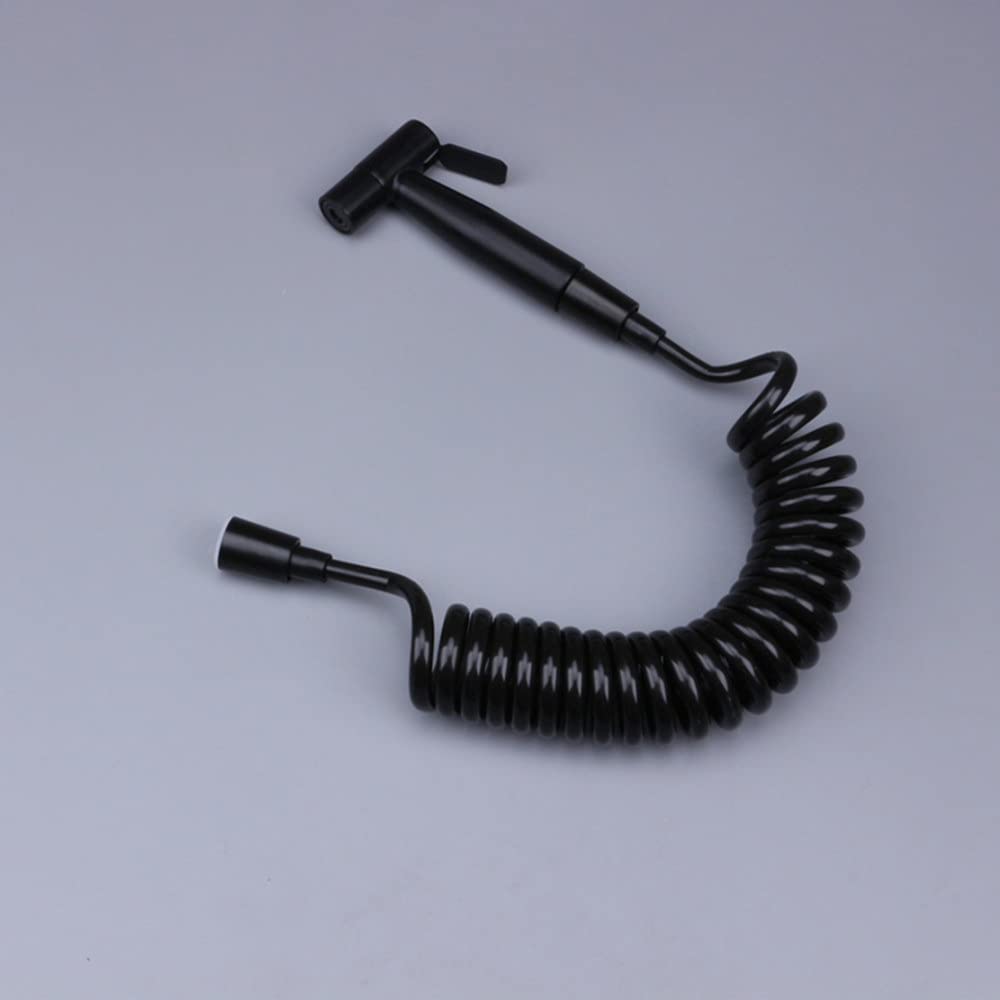 Brauseschlauch, Edelstahl-Brauseschlauch, 1,5 m/2,0 m, flexibler Brauseschlauch mit Feder, Pistole, Telefonleitung, Sanitärschlauch, weiß/schwarz, Wasser-Sanitär, Toiletten-Bidetschlauch, 150