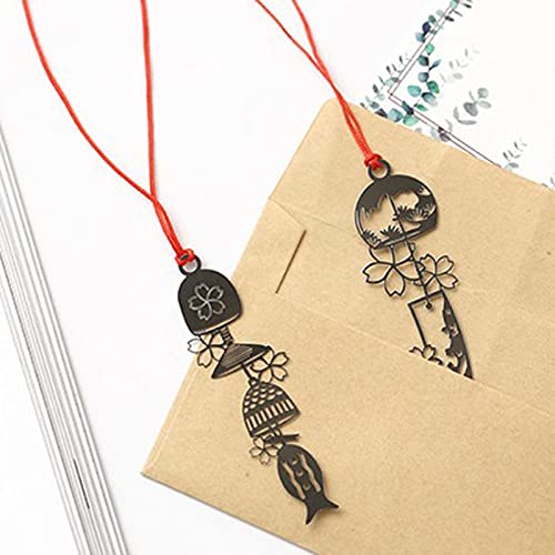 Signet 10 PCS Stereo Exquisite Hollow Out Metal Marquièce Fille Gift Student Lecture Papeterie Signets