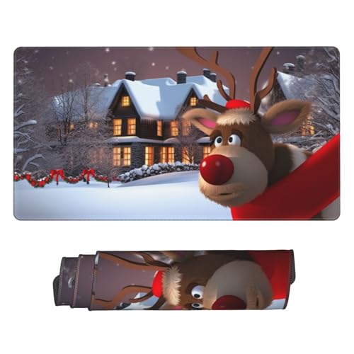 Tapis de souris de jeu sans effilochage avec bords cousus durables