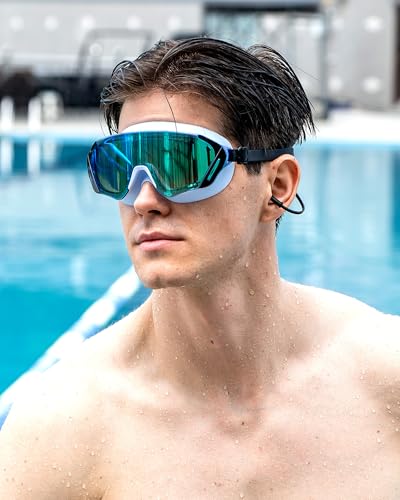 Image of Swim Goggles, Wide Angle Anti-fog and UV Leak Proof Goggles,Swimming Goggles for Adult Youth