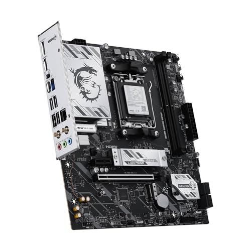 Image of MSI B850M Gaming WIFI6E Motherboard, mATX - Supports AMD Ryzen 9000 /8000 / 7000 Processors, AM5 - DDR5 Memory Boost 8200+ MT /s (OC), PCIe 4.0 x16, M.2 Gen5, Wi-Fi 6E, 2.5G LAN