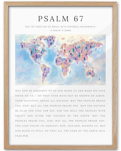 KensTro Natural OAK Wood Nursery Decor Framed Wall Art, 12x16