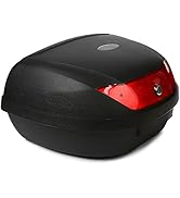 Motorrad Topcase 35L - Universaler Helmkoffer Wasserdicht In Silbergrau