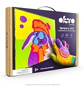 OKTO Art Kit Freedom Set Artistico 3D In Argilla Ad Aria Per Adulti, Kit Fai Da Te Per Creare Piante Grasse Da Parete, Con Base In Legno 40x30 Cm