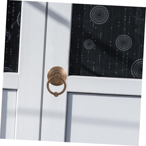 Heurtoir de porte ancienne en laiton style rétro de 7 cm - 6