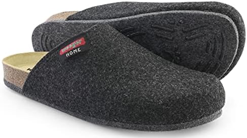 Wollen Sloffen Pantoffelmann Bio Vilten Klompen Met ABS Zool En