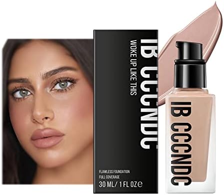 Base Foundation Full Coverage Face Makeup Long-lasting Wear, Foundation Makeup Flawless Cosmetics Lightweight Texture (#35)