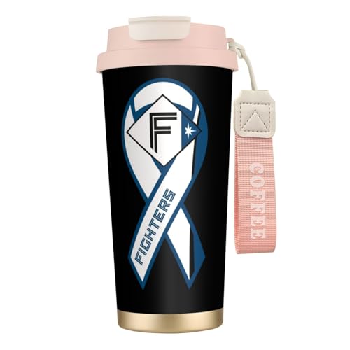 タンブラー 北海道日本ハムファイターズ 野球応援 コーヒーカップ 500ml ストローと蓋付き マグボトル 保冷 保温 ステンレス製 魔法瓶 水筒 直飲み 応援グッズ プレゼント