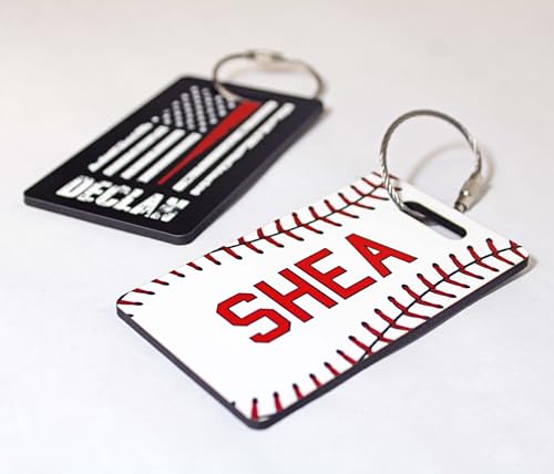 Personalized Baseball Name, Bag and Keychain Tags, Party Favors, End of Season Gifts, Team Gifts3