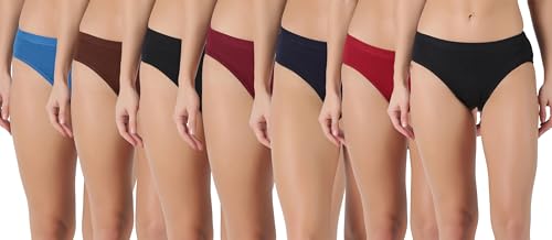 Image of Dollar Lehar Super Combed Cotton Women's Solid Hipster Panty - Actual Colour May Vary