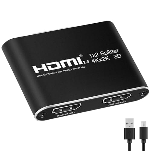 Splitter HDMI 1x2, amplificateur HDMI, Extension, 3D, Full HD 1080P 10 mètres et 4K 5 mètres