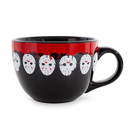 Tazón de cerámica Friday The 13th Jason Mask 24 oz miniatura 1