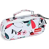 molshine Large Capacity Pencil Case, Printed Pressed Multi-slot Pen Pouch Holder with Double Zipper for Office Women Men Adult (Butterfly)