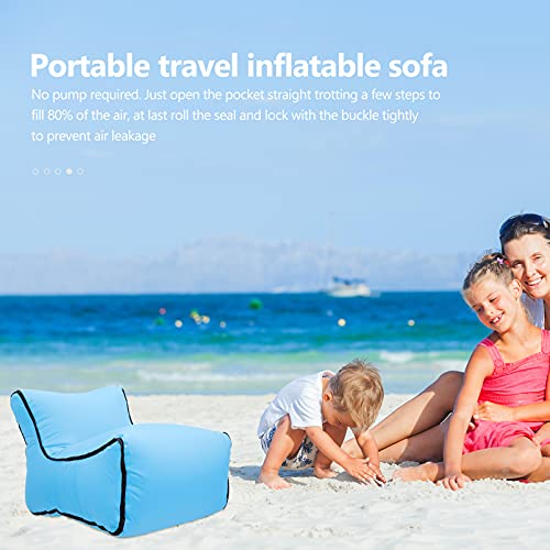 Generic 1Pc Praia Espreguiçadeira Dormir Sofá Preguiçoso Sofá de Ar Inflável Portátil para Ao Ar Liv
