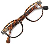 SANICO modische Lesebrille Turtle Sehstärke 3,0 Dioptrien I Sehhilfe Augenoptik Lesehilfe I Lesebrillen 3.0 Damen Fertig-Lesebrille Herren Brille Turtle leicht unisex I Modell Roma