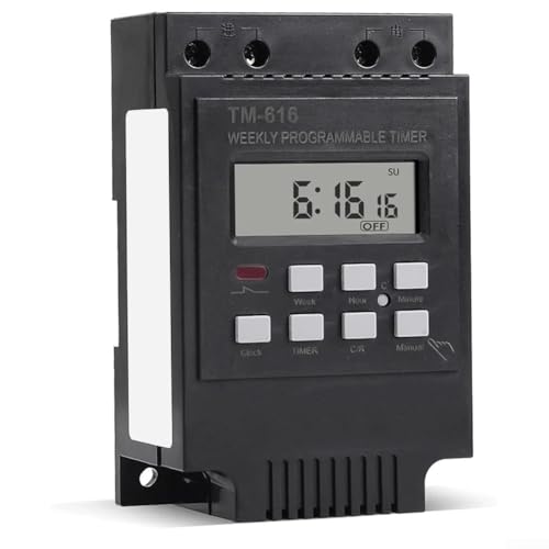 Temporizador Digital Interruptor 30A 7 días Programable LCD Memoria Para 110V 120V Casa Bomba de Luz Calentador de Agua Sistema de Control Automatización