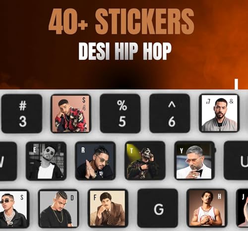 Image of Meme Culture Keyboard Sticker, Funny Meme Theme, Compatible with All Laptop and Desktop Keyboards (DESI Hip HOP)