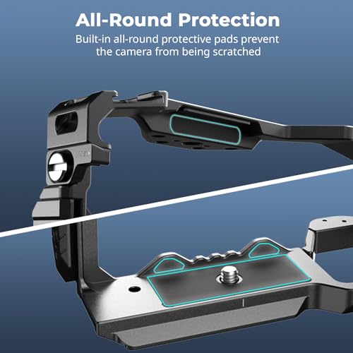 Image of SmallRig HawkLock Quick Release Full Cage for Sony Alpha 7R V /Alpha 7 IV /Alpha 7S III /Alpha 1 / Alpha 7R IV /Alpha 7 V, Built-in Quick Release Plate for Arca, Cold Shoes (Upgraded Version)