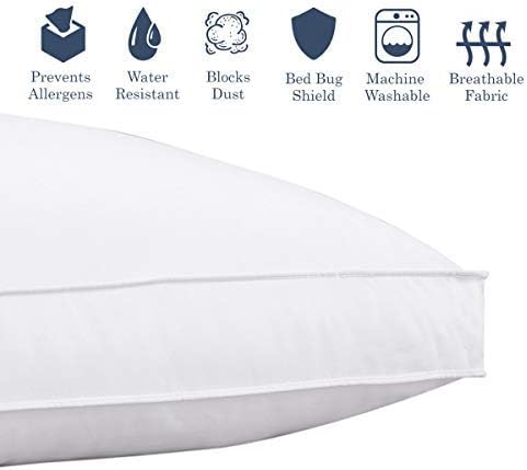 Set 2 Almohadas Fibra Sintética Estándar Confortable miniatura 2