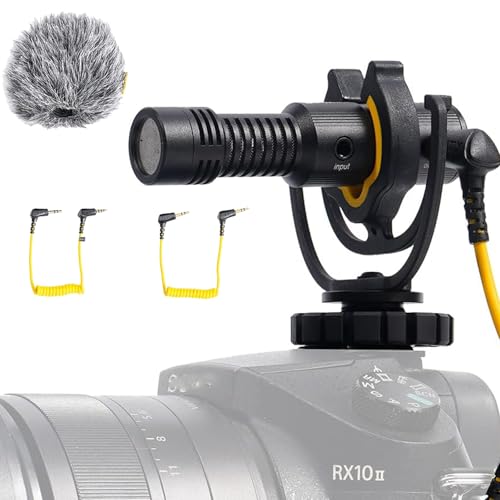 Deity V-Mic D4 Mini Video Microphone,20mph Wind Rating,Runs of 1-5V from Cameras,Phones,and Audio Recorders Interview Mic with Shock Mount for Vlog Pocket Cam DSLR Camera by Deity - Used condition - US$41.16