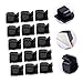 SEWACC 25Pcs Cord Management Clips Durable Cable Fixation Tools for Home Office Organization Adhesive Cable Holders for Neat Wires Easy Installation Design