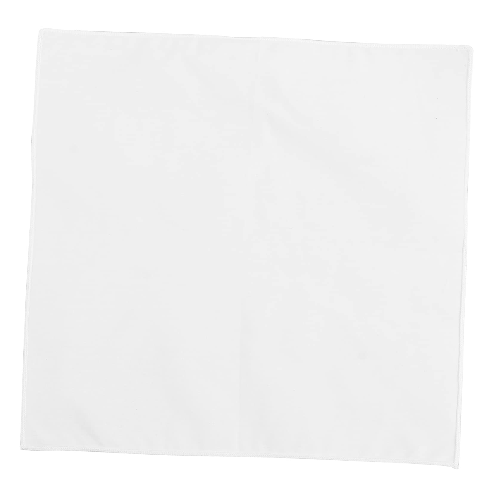 FOMIYES Men's Cotton Handkerchief Classic Pocket Square Plain White Bandana for Gentlemen